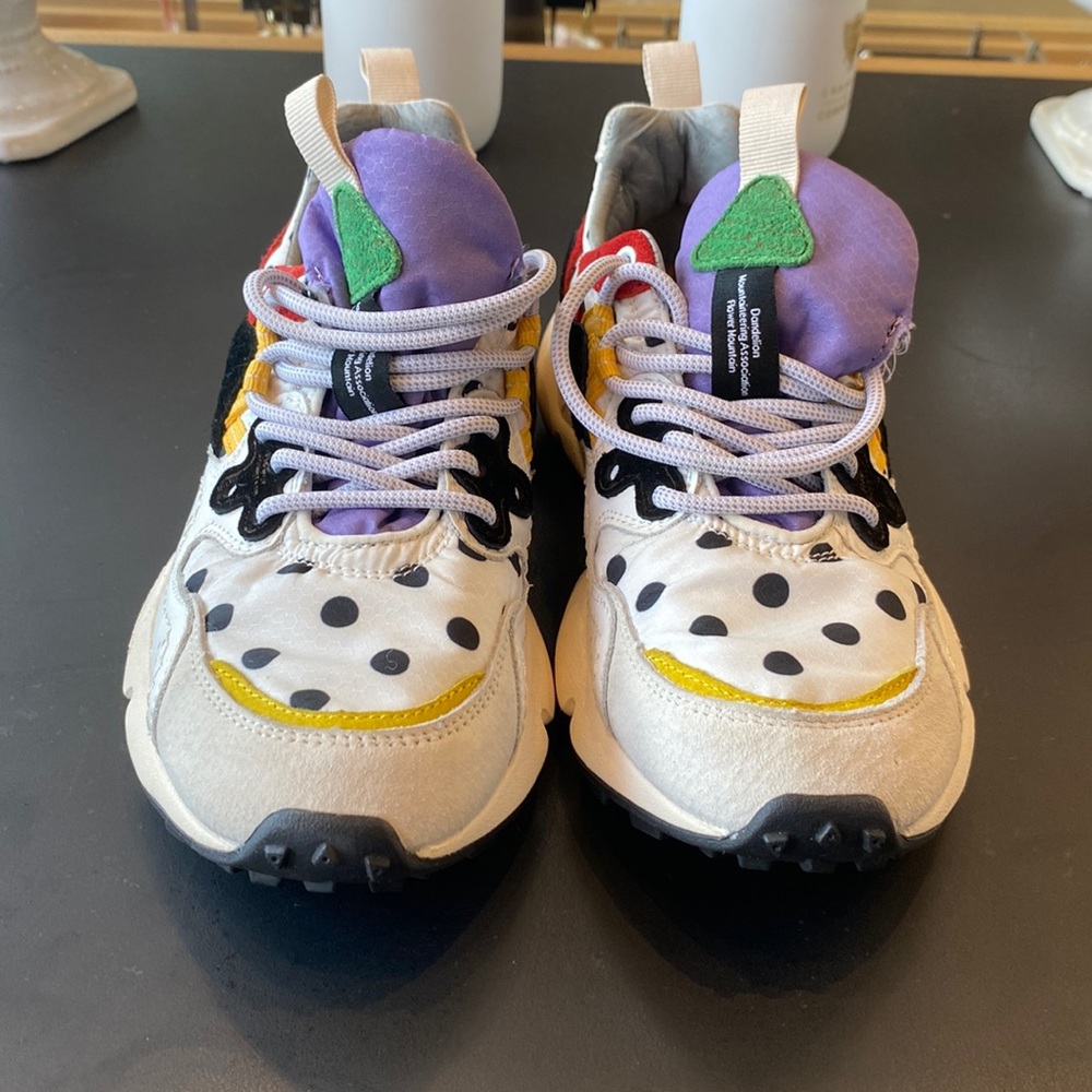 Flower Mountain “Yamano Sneaker” in blk/white polka dot